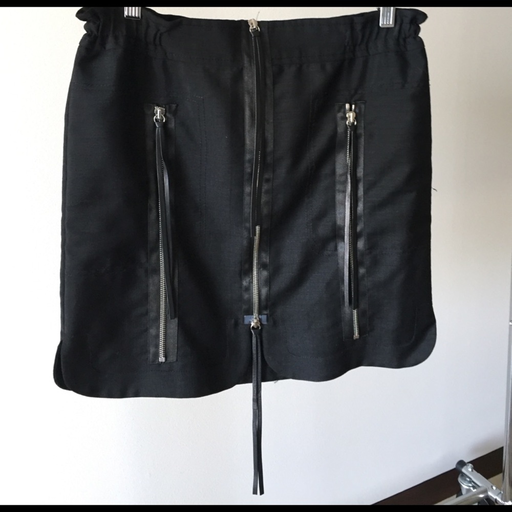 Derek Lam mohair/wool black skirt