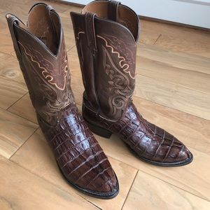 Men's Luchesse Classic Hornback Caiman Tail Boots