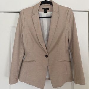 Pale cream pink blazer