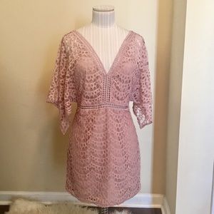 Forever 21 Lace Overlay Dress