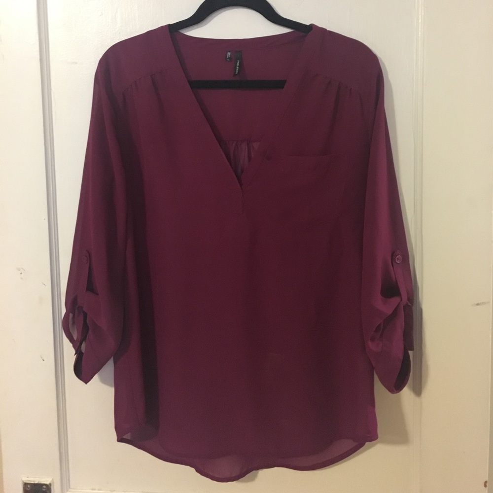 Merlot Blouse NWOT