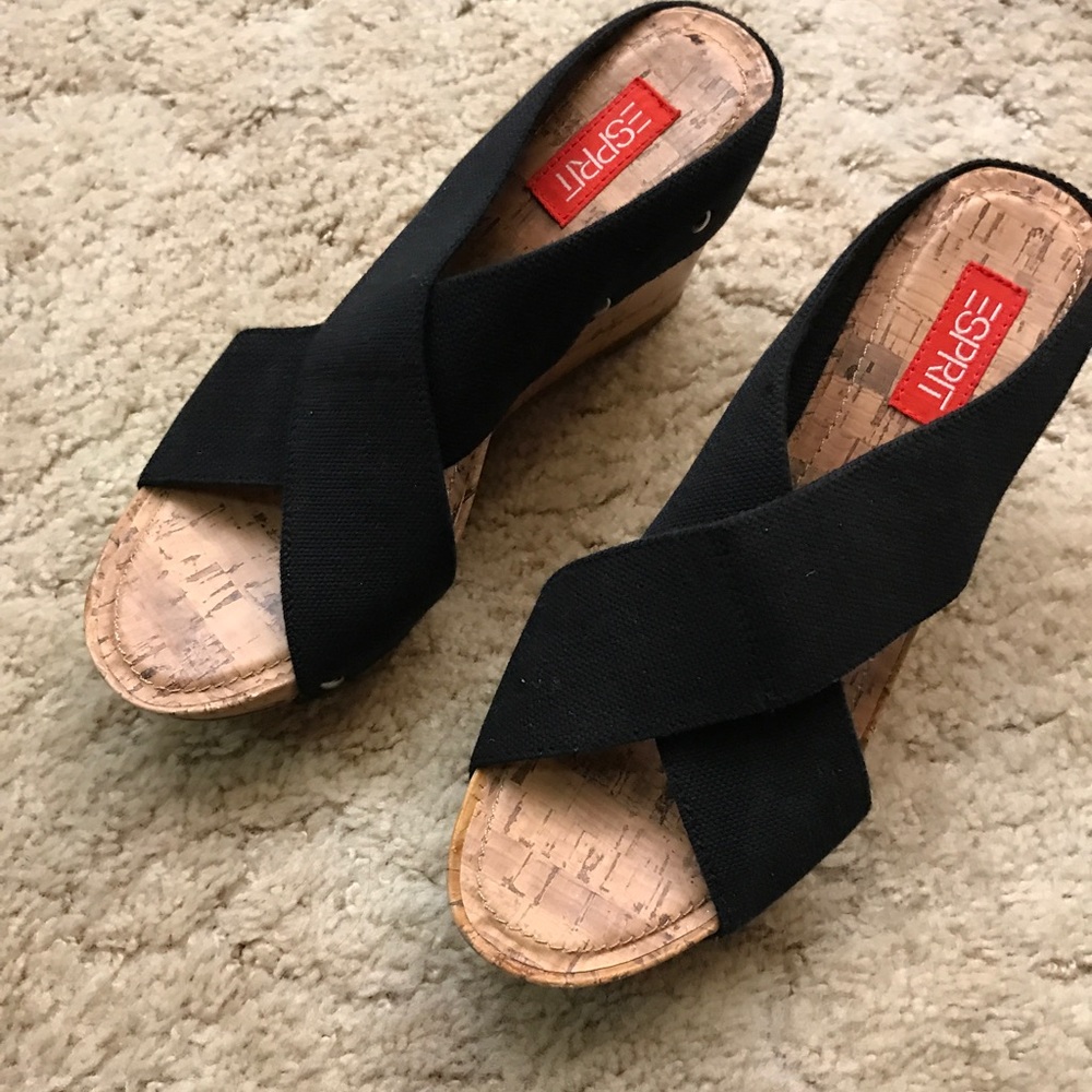 Esprit size 9.5 Wedge sandal