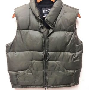 Forest green down vest