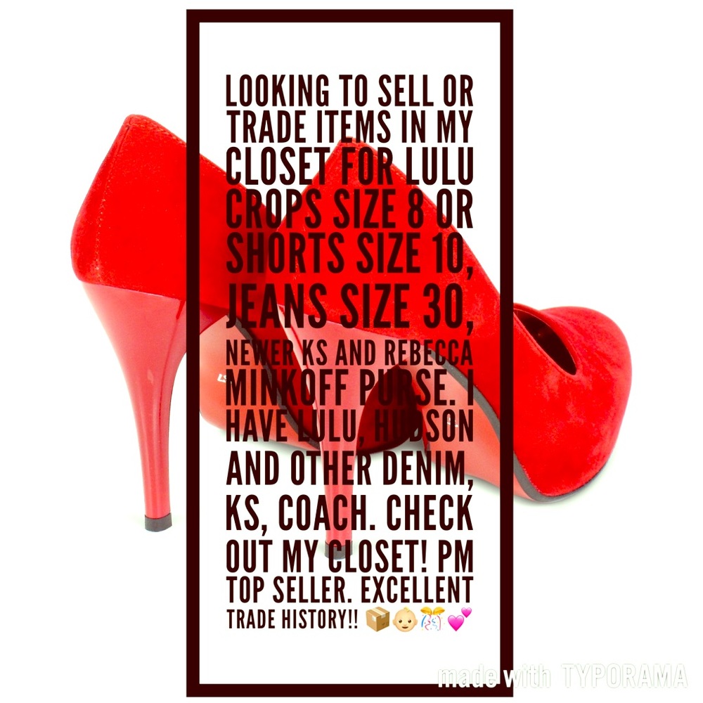Closet clear out! Posting items all weekend.