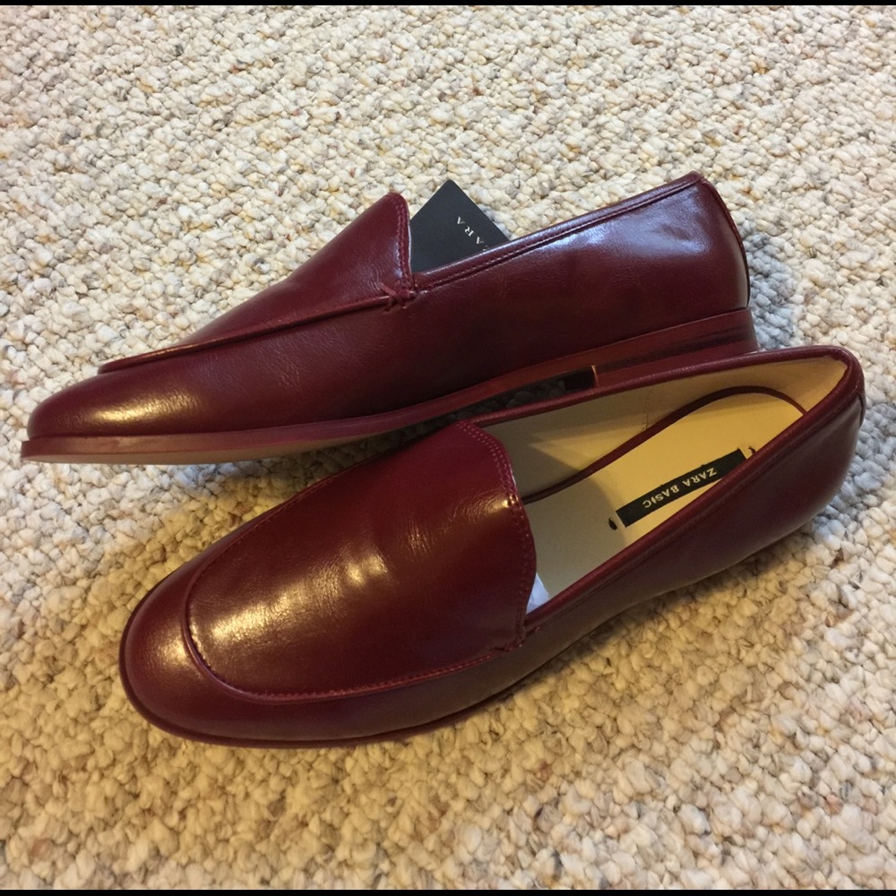 NWT ZARA RED LOAFERS - Picture 4 of 5