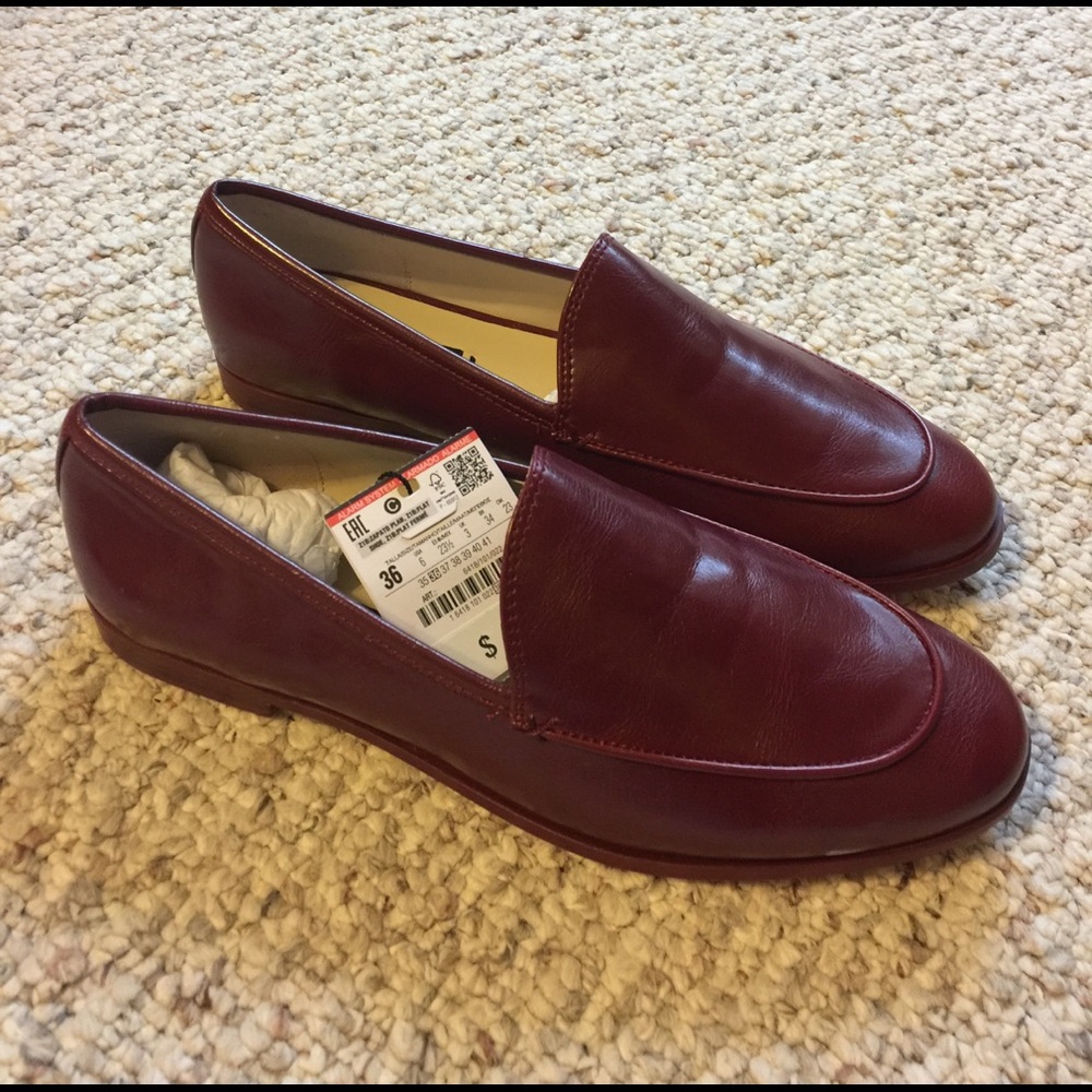 NWT ZARA RED LOAFERS - Picture 5 of 5