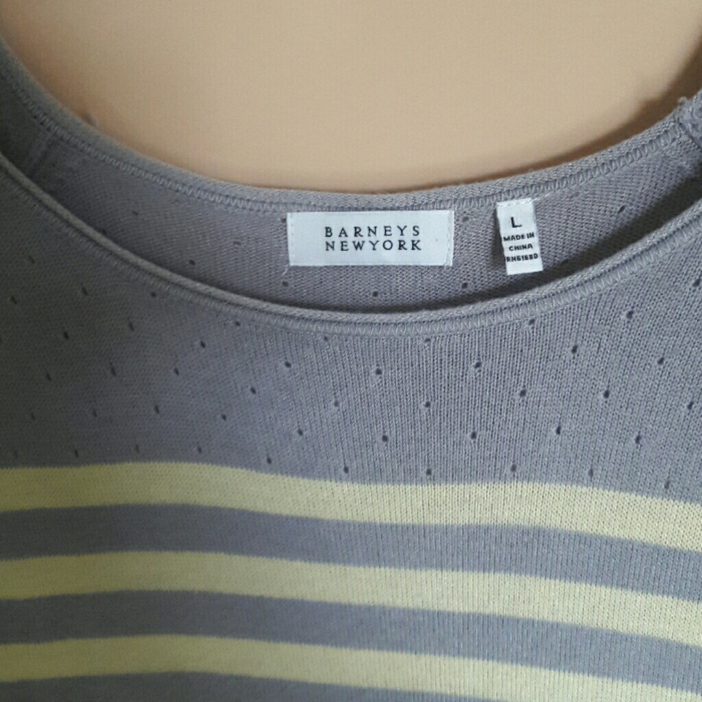 BARNEYS RAYON MATTE STRIPE SWEATER 🌺SALE🌷 - Picture 4 of 4