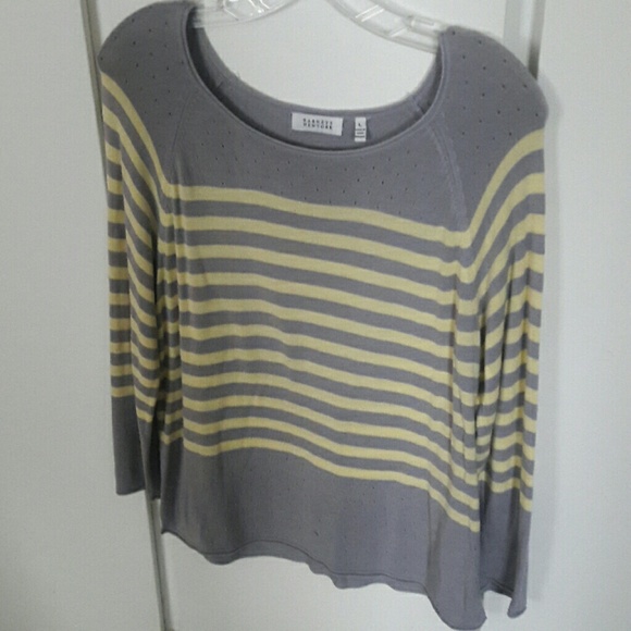 Barneys New York Sweaters - BARNEYS RAYON MATTE STRIPE SWEATER 🌺SALE🌷