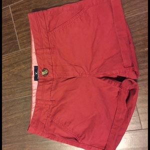 Red American eagle shorts