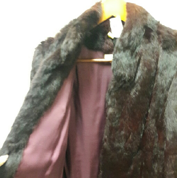 Purple fur jacket - Picture 2 of 4