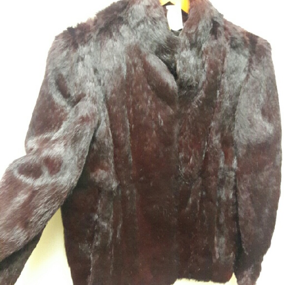 Purple fur jacket - Picture 3 of 4