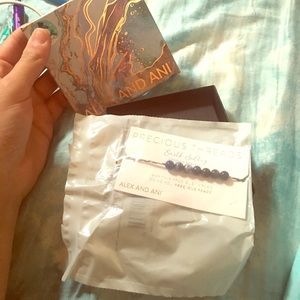 Alex and Ani Sodalite Precious Threads Bracelet