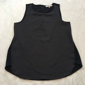 LOFT Black and White Sleeveless Blouse LOFT Black and White Sleeveless Blouse