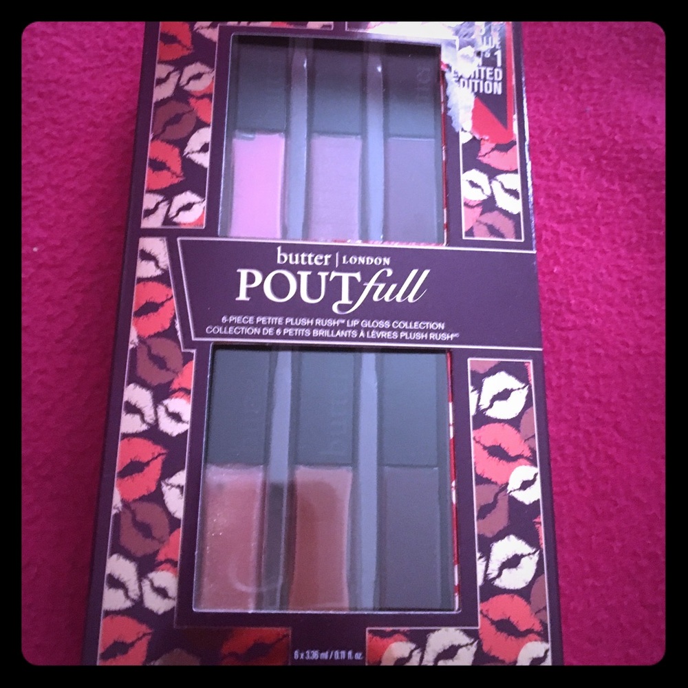 Brand New Butter London 6 Piece Lip Gloss Set
