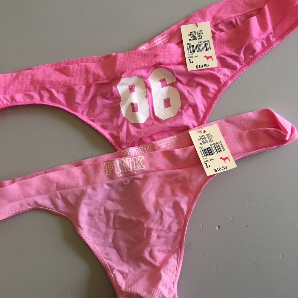 NWT Victoria's Secret Pink thongs