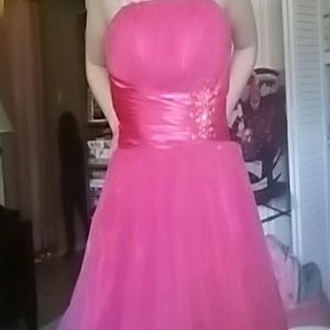 Pink Strapless Dress