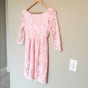 Light pink lace dress