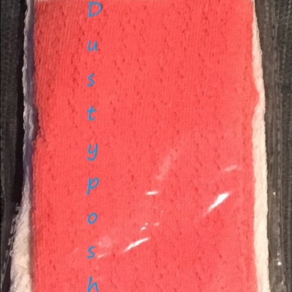 Crochet Over The Knee Socks Thigh High Peach Blue - Picture 4 of 5