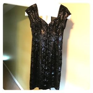 Guess black mini dress