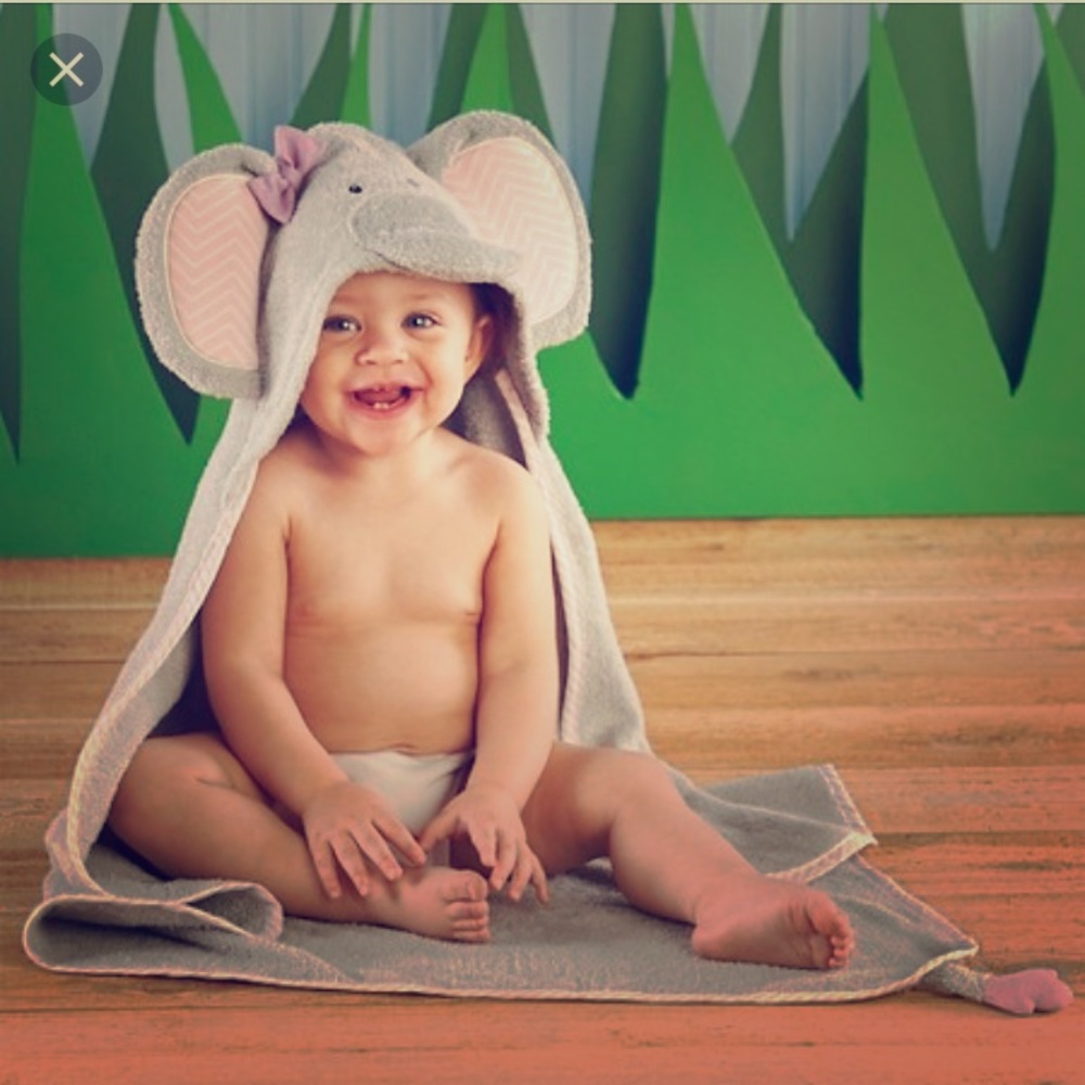 **SOLD ON MERC** Baby aspen elephant towel