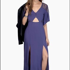 Tobi plum maxi dress