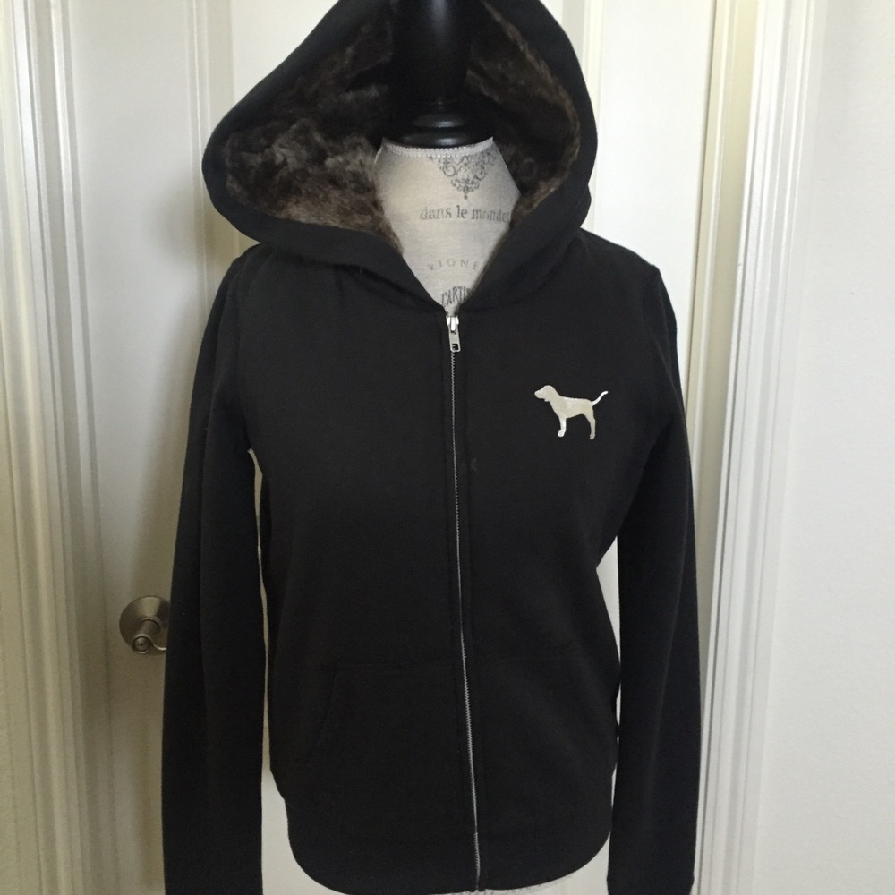 Thick and fluffy VS PINK jacket