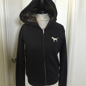 Thick and fluffy VS PINK jacket