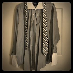 Men's dress shirt with tie