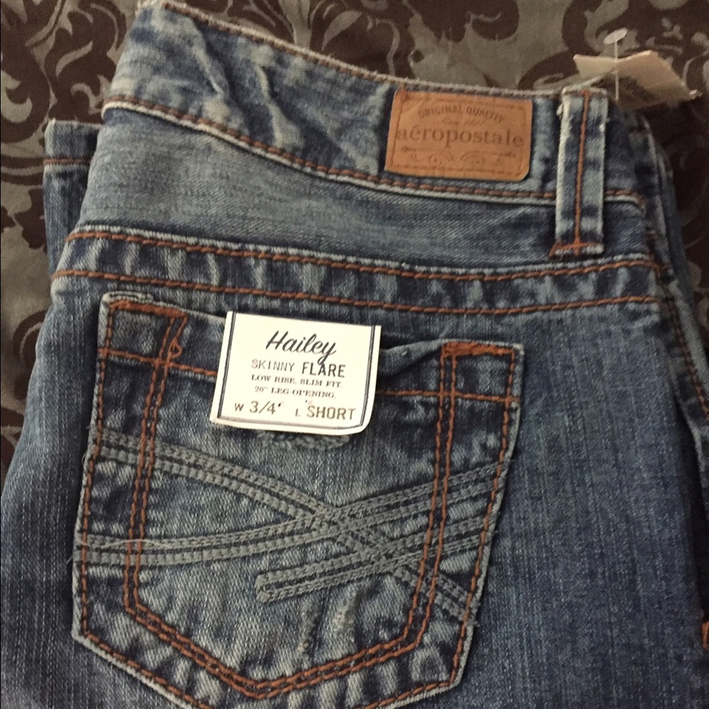 Aeropostale skinny flare jeans size 3/4