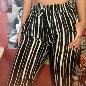 Black & White harem pants