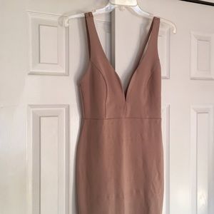 Nude Lulu open back dress
