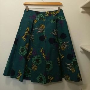 Bold floral print skirt