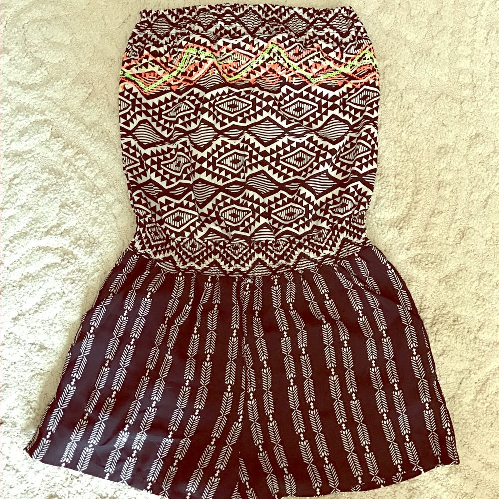 Strapless romper size small