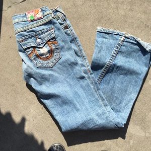 Flared true religion jeans