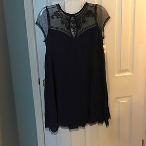 Navy blue lace dress