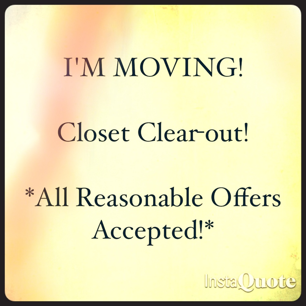 CLOSET CLEAR-OUT!