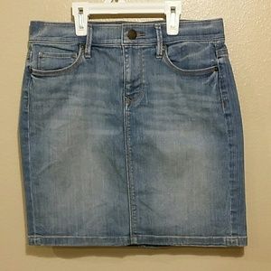 Ann Taylor Loft denim mini skirt