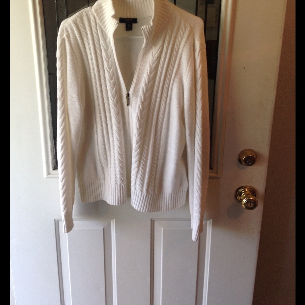 Chaps denim sweater
