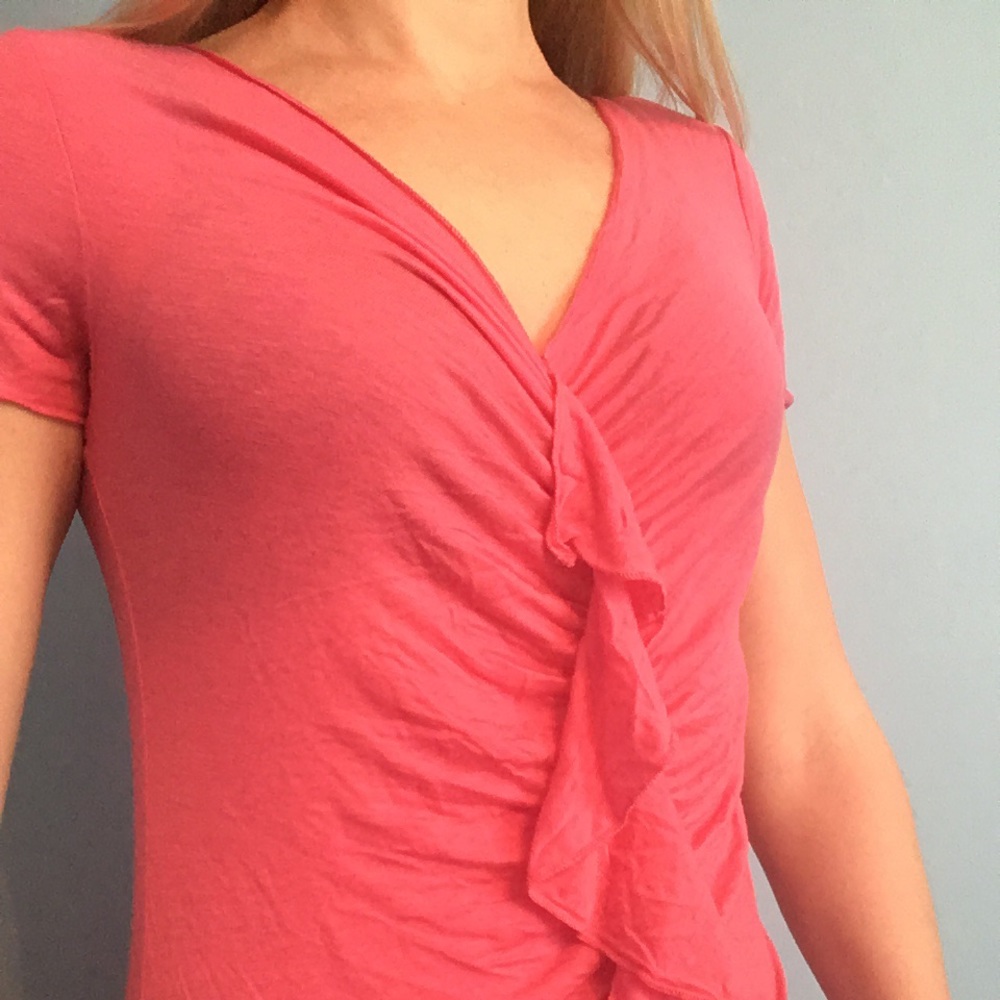 Banana Republic pink stretch top