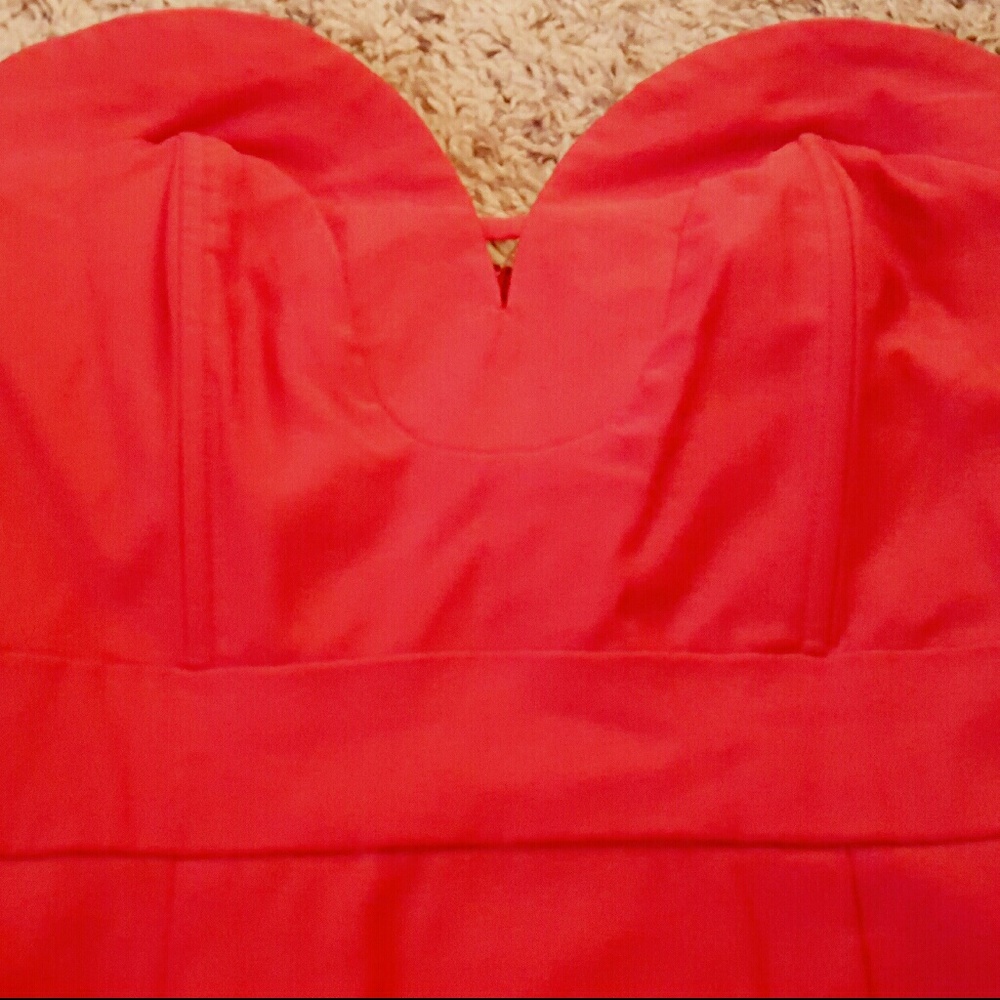 Wet Seal Red Strapless Dress