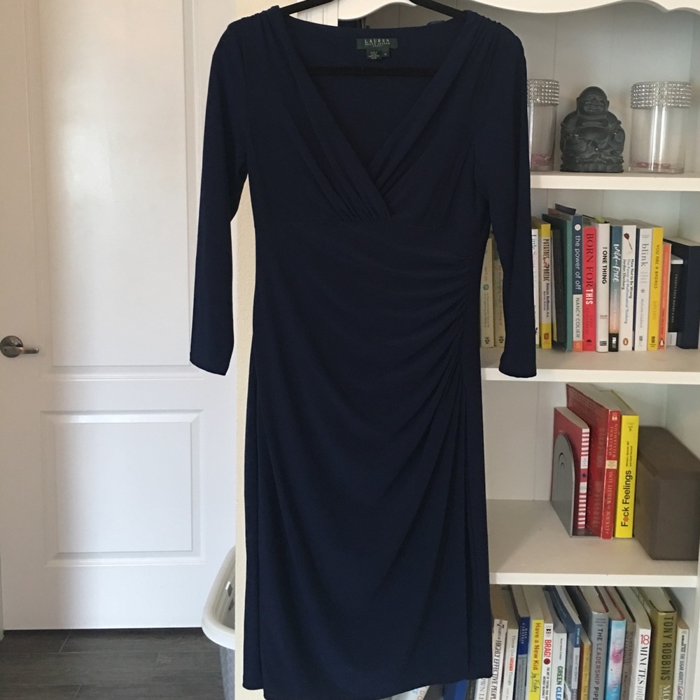 Ralph Lauren Navy Formal Dress