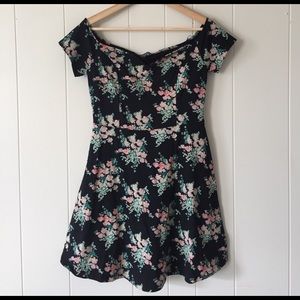 Express floral off shoulder dress