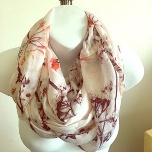 H&M Floral Print Infinity Scarf