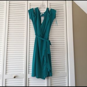 Short teal dress