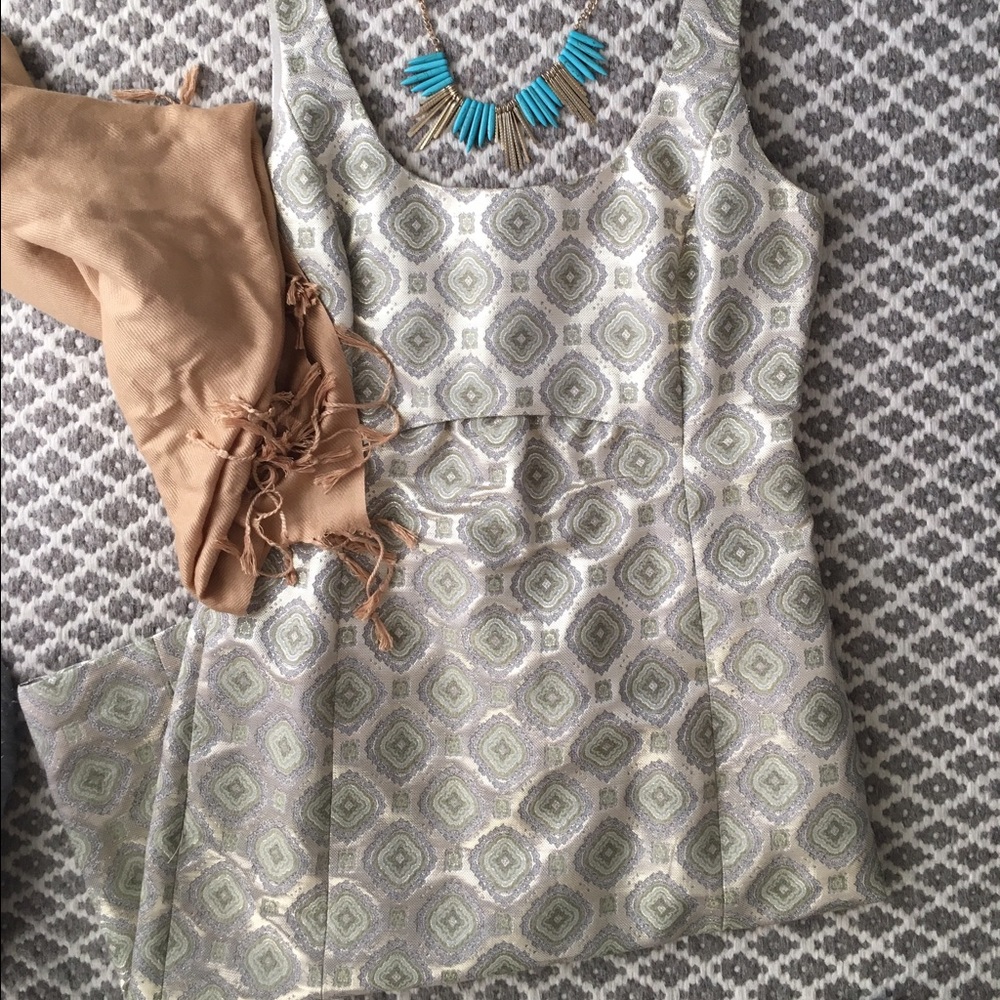 Jcrew brocade dress with pockets