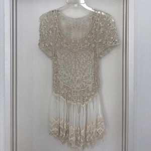 Ivory Lace Crochet Top