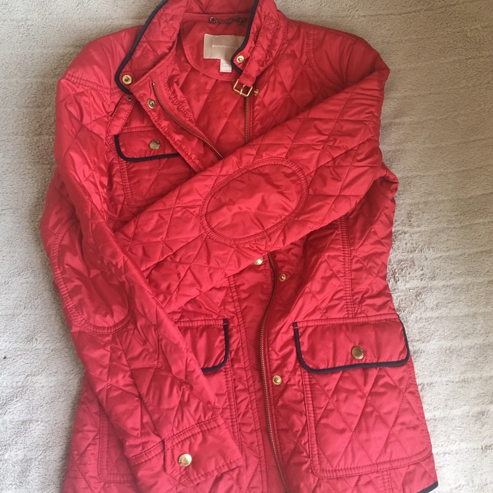 Red Banana Republic jacket. NEVER worn.