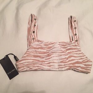 NWT Mona Studded Bikini Top