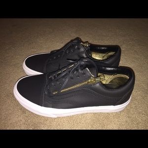 vans old Skool Leather w/ Zipper
