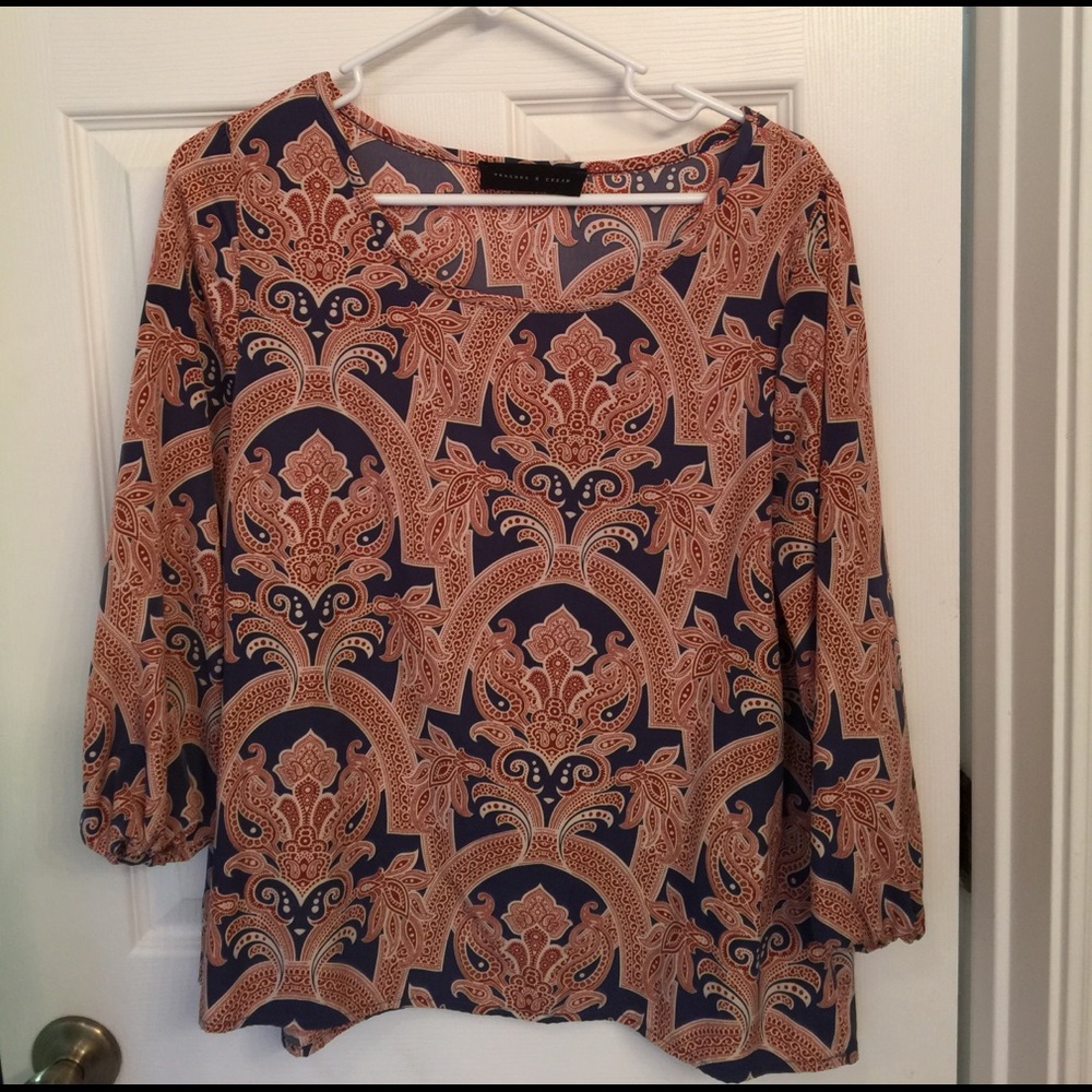 Flowy blouse from Franchescas Boutique